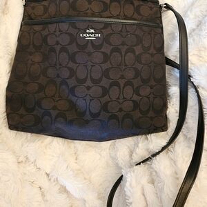 Coach Black File Crossbody Bag